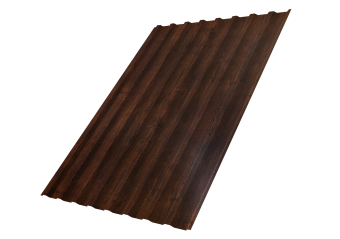картинка Профнастил С20B 0,45 Print-Double Premium Cherry Wood Dark F Центр Кровли