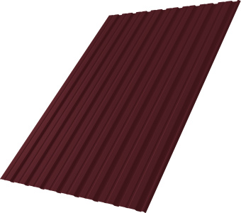фото Профнастил С10R Grand Line 0,45 Drap RAL 3005 красное вино Центр Кровли картинка Профнастил С10R Grand Line 0,45 Drap RAL 3005 красное вино Центр Кровли
