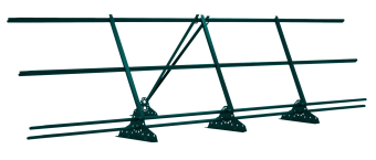 картинка Ограждение кровельное со снегозадержателем на фальц Grand Line 0,9х3м RAL 5021 Центр Кровли