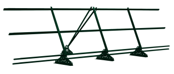 картинка Ограждение кровельное со снегозадержателем на фальц Grand Line 0,9х3м RAL 6005 Центр Кровли
