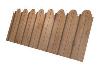 картинка Профнастил C10A фигурный 0,45 Print Premium Pine Wood Fresh Центр Кровли