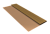 Планка стартовая БХ new 0,45 Print Elite Honey Wood TwinColor (2м) Центр Кровли