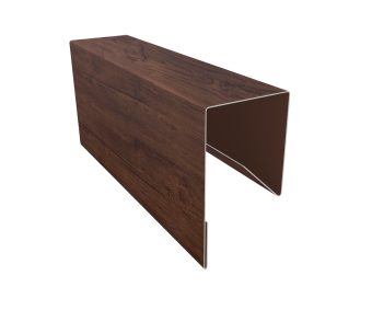картинка Планка П-образная заборная 17 0,4 Print Premium Cherry Wood Fresh TwinColor (2м) Центр Кровли