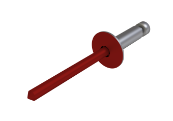 картинка Заклёпка вытяжная Daxmer 4,0х10 (750шт) нерж/нерж RAL 3011 Центр Кровли