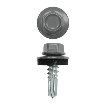 фото Саморез по металлу 5,5х19 (250шт) сверло №3 RAL 9006 Центр Кровли картинка Саморез по металлу 5,5х19 (250шт) сверло №3 RAL 9006 Центр Кровли