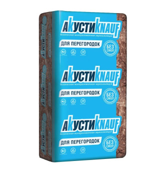 картинка Звукоизоляция Akusti Кnauf 100х610х1230 (6м2; 0,6м3) Центр Кровли