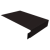Планка околооконная сложная Кликфальц Pro 0,5 Velur X RAL 9005 черный (3м) Центр Кровли