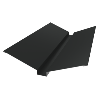 картинка Планка ендовы верхней 115х30х115 0,45 Drap RAL 7016 антрацитово-серый (2м) Центр Кровли