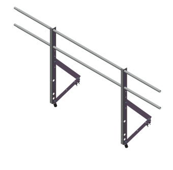 картинка Ограждение кровельное Optima 0,9х2м RAL 8017 Центр Кровли