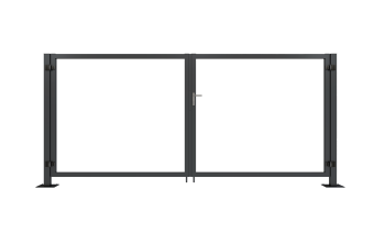 картинка Ворота Жалюзи Puma 2,0х4,0 RAL 7024 без заполнения Центр Кровли