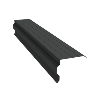 картинка Планка торцевая фигурная 90х110 0,5 Velur X RAL 7016 антрацитово-серый (2м) Центр Кровли