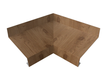 картинка Угол отлива внутренний 50 0,45 Print Premium с пленкой Pine Wood Fresh Центр Кровли