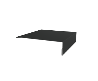 картинка Планка мансардная 0,5 GreenCoat Pural BT, matt RR2H3 (RAL 7016 антрацитово-серый) (2м) Центр Кровли