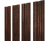 Штакетник Twin с прямым резом 0,45 Print-Double Premium Cherry Wood Dark F Центр Кровли