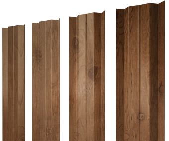 картинка Штакетник М-образный В с прямым резом 0,45 Print Premium Pine Wood Fresh Центр Кровли