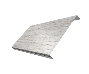 картинка Ламель обратная 200 забора жалюзи Texas 0,45 Print Elite с пленкой Snow Wood TwinColor Центр Кровли