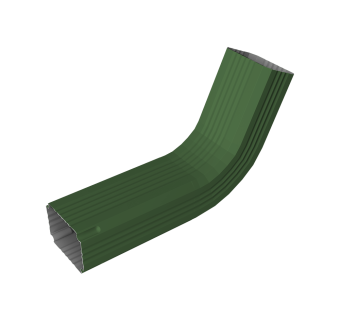 фото Колено трубы гофрированное Vortex Lite 76х102мм PE RAL 6002 лиственно-зеленый Центр Кровли картинка Колено трубы гофрированное Vortex Lite 76х102мм PE RAL 6002 лиственно-зеленый Центр Кровли