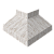 Угол отлива внешний 50 0,45 Print Elite с пленкой Snow Wood TwinColor Центр Кровли