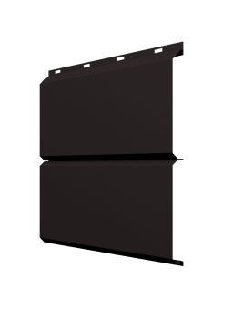 картинка ЭкоБрус 0,345 Grand Line 0,5 Velur X с пленкой RAL 9005 черный Центр Кровли