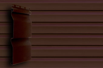 картинка Сайдинг Корабельная доска Grand Line Acryl темный дуб (3,0м) Центр Кровли