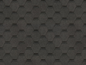 картинка Черепица гибкая Docke Pie Original Шестигранник серый Центр Кровли