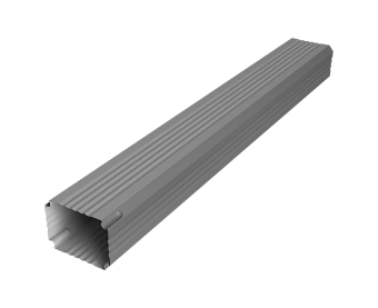 картинка Труба гофрированная Vortex Lite 76х102х1000мм PE RAL 7004 сигнальный серый Центр Кровли