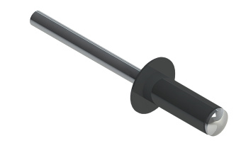 картинка Заклёпка вытяжная Daxmer 4,8х12 RAL 7043 (500шт) нерж/нерж Центр Кровли