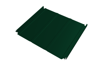 картинка Кликфальц Double Pro Line Grand Line 0,45 Drap с пленкой на замках RAL 6005 зеленый мох Центр Кровли