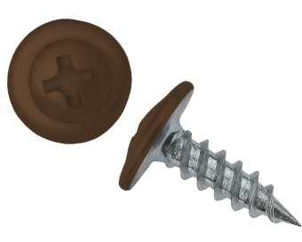 картинка Саморез ПШ 4,2х16 (1000шт) шлиц PH2 RAL 8008 Центр Кровли