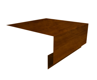 картинка Планка околооконная сложная БХ new 250х75х27 0,45 Print-Double Premium Golden Wood Intense F (2м) Центр Кровли
