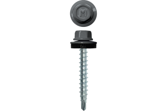 картинка Саморез кровельный Daxmer 4,8х29 (250шт) сверло №1 RAL 7045 Центр Кровли