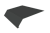 Планка карнизная 135х50 Фартук S14 над желобом 0,5 Satin с пленкой RAL 7016 антрацитово-серый (3м) Центр Кровли