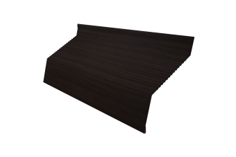 картинка Ламель забора жалюзи Milan new gofr 0,45 Print Elite с пленкой Coffee Wood TwinColor Центр Кровли