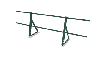 картинка Ограждение кровельное на фальц Optima 0,65х2м RAL 6005 Центр Кровли