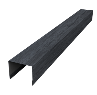 картинка Крышка жалюзи Palermo 0,45 Print Premium Grey Wood TwinColor (3м) Центр Кровли