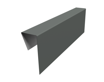 фото Планка приемная оконная фибросайдинга 0,45 PE с пленкой RAL 7005 мышино-серый (3м) Центр Кровли картинка Планка приемная оконная фибросайдинга 0,45 PE с пленкой RAL 7005 мышино-серый (3м) Центр Кровли