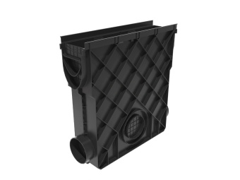 картинка Пескоуловитель Gidrolica VS LINE DN100 14.50, SB 6,5/21 пластиковый с корзиной (3100) Центр Кровли