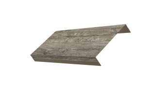 картинка Ламель обратная 125 забора жалюзи Texas 0,45 Print Elite с пленкой Nordic Wood TwinColor Центр Кровли