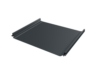 фото Кликфальц Pro Grand Line 0,5 Velur X с пленкой на замках RAL 7016 антрацитово-серый Центр Кровли картинка Кликфальц Pro Grand Line 0,5 Velur X с пленкой на замках RAL 7016 антрацитово-серый Центр Кровли