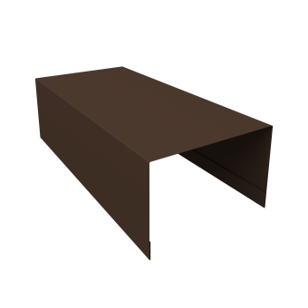 фото Крышка для забора из сайдинга (Блок-хаус new) 0,5 Atlas X RAL 8017 шоколад (3м) Центр Кровли картинка Крышка для забора из сайдинга (Блок-хаус new) 0,5 Atlas X RAL 8017 шоколад (3м) Центр Кровли