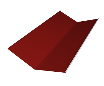 фото Планка ендовы нижней 300х300 0,45 PE с пленкой RAL 3011 коричнево-красный (2м) Центр Кровли картинка Планка ендовы нижней 300х300 0,45 PE с пленкой RAL 3011 коричнево-красный (2м) Центр Кровли