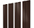 Штакетник Twin с прямым резом 0,5 Satin Matt RAL 8017 шоколад Центр Кровли