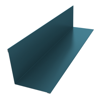 картинка Угол внутренний 110х110 0,45 Drap TX RAL 5024 пастельно-синий (2м) Центр Кровли