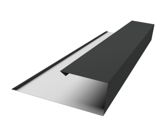 картинка Планка торцевая страховочная Grand Line 0,5 Satin Matt RAL 7016 антрацитово-серый (2м) Центр Кровли