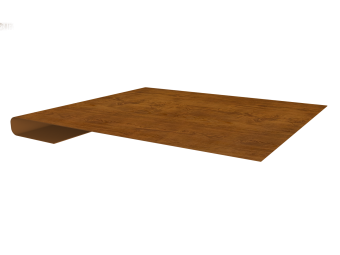 картинка Планка завершающая 0,45 Print Elite Golden Wood TwinColor (3м) Центр Кровли