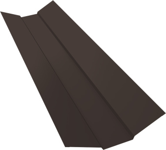 картинка Планка ендовы верхней 95х80х95 Grand Line 0,5 Drap TX RR 32 темно-коричневый (3м) Центр Кровли