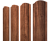 Штакетник Круглый фигурный 0,45 Print Premium Rowan Wood Intense FTC Центр Кровли