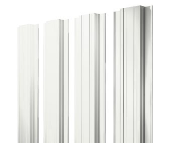 фото Штакетник Прямоугольный с прямым резом 0,45 Drap TX RAL 9003 сигнальный белый Центр Кровли картинка Штакетник Прямоугольный с прямым резом 0,45 Drap TX RAL 9003 сигнальный белый Центр Кровли