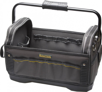 картинка Сумка каркасная Kraftool &Prime;Industrie&Prime; жесткое пластиковое дно, 20 карманов, 8 петель-держателей, L=46см (38741) Центр Кровли