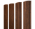 картинка Штакетник Полукруглый Slim с прямым резом 0,45 Print Premium Golden Wood Fresh TwinColor Центр Кровли Штакетник Полукруглый Slim с прямым резом 0,45 Print Premium Golden Wood Fresh TwinColor Центр Кровли